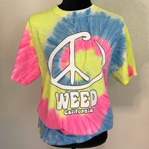 Weed California Tie Dye Shirt